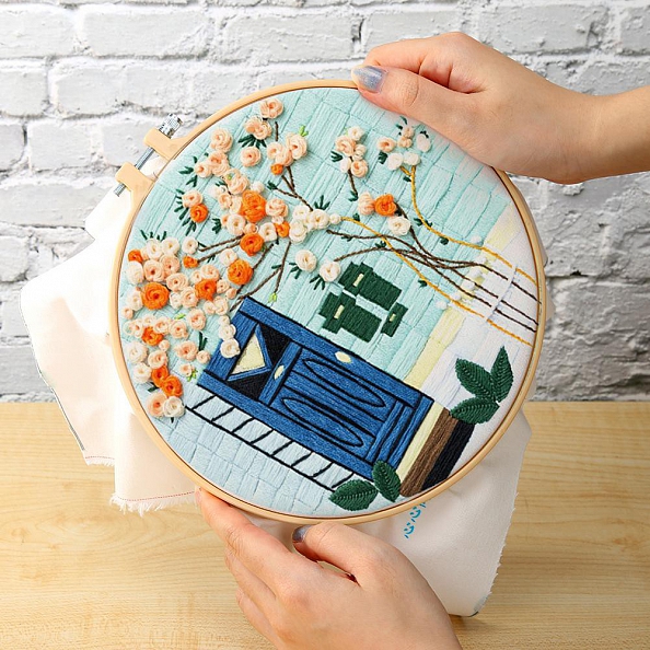 House -Embroidery Kit(30x30cm) PW669