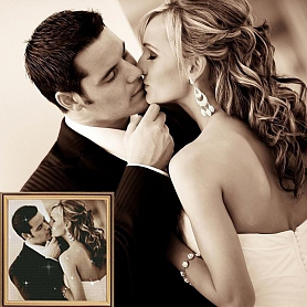 DIY Custom Couple Photo Diamond Painting PW217