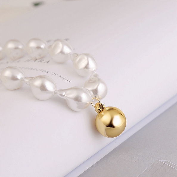 Eleagnt simple pearl necklace PW944