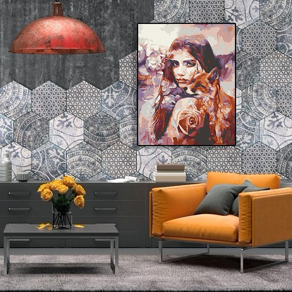 DIY Paint By Numbers Kit(40x50cm) - Beauty Fox PW788