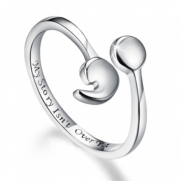 Sterling Silver “My Story Isn't Over Yet ” Ring PWB362