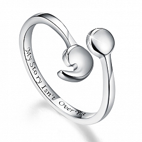 Sterling Silver “My Story Isn't Over Yet ” Ring PWB362