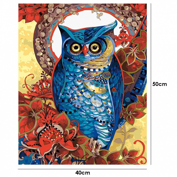 Paint By Numbers-DIY Colorful Owl(40*50 CM) PW739