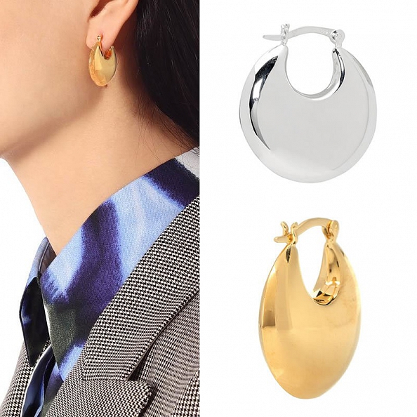 Minimalist hoop earrings PWB046