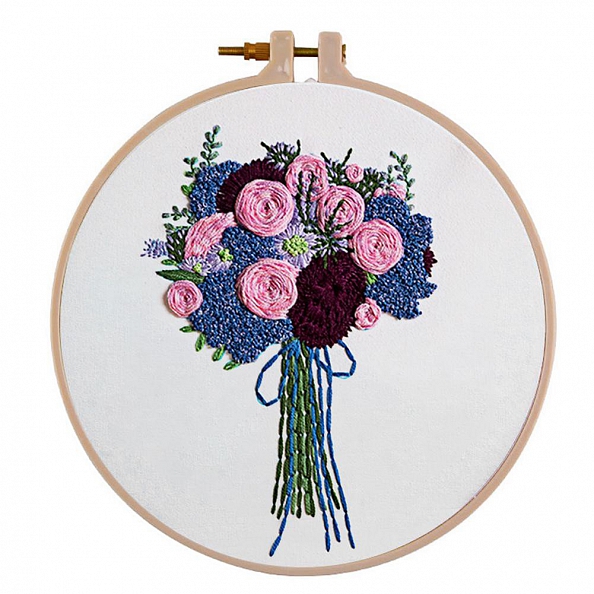 Bouquet -Embroidery Kit(30x30cm) PW663