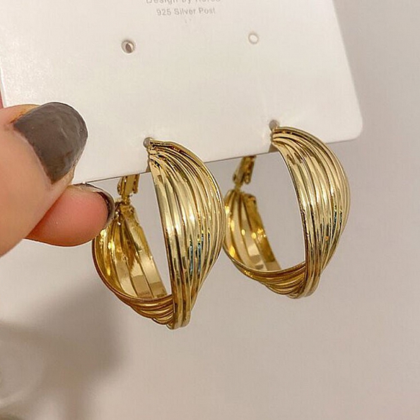 Retro round earrings PWB191