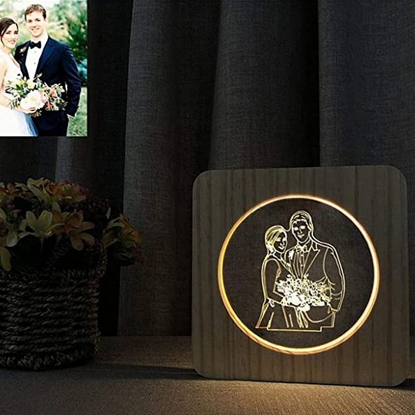 Customized Photo 3D Night Light Acrylic Photo Light PW206