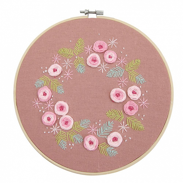 Flowers-Embroidery Kit(25x25cm) PW680