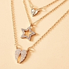 Angel Wing Layered Necklace PWB521