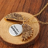 YOU ARE A BADASS SUNFLOWER NECKLACE PWB039