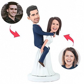 Bride Carrying The Bridegroom Custom Bobblehead PW320