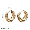 C-shape multi-layer earrings PWB157