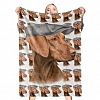 Custom Dog Blankets Personalized Pet Blankets Face Photo Blanket PW142