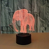 3D Elephant Illusion Lamp Gift 7 Colors  PW548