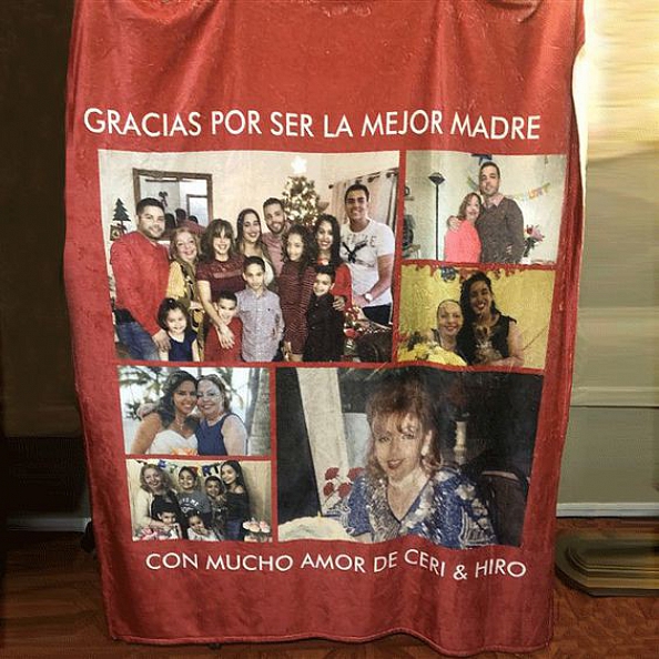 Custom Blankets Personalized Photo Blankets Custom Collage Blankets with 6 Photos PW022