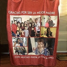 Custom Blankets Personalized Photo Blankets Custom Collage Blankets with 6 Photos PW022