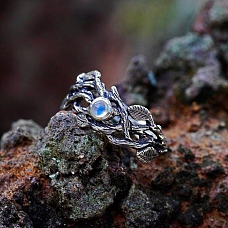 Retro Moonlight Woodland Ring PWB271