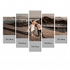 Personalized Photo Painting 5pcs Contemporary Wall Art Home Decoration PW243