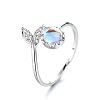 Whale Tail Moonstone Ring PWB285
