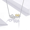 S925 Sterling Silver Queen Necklace PWB329