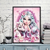 DIY  Full Round Diamond Painting-Girl And Horse PW806