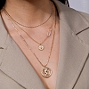 Head coin multi-layer necklace PWB183