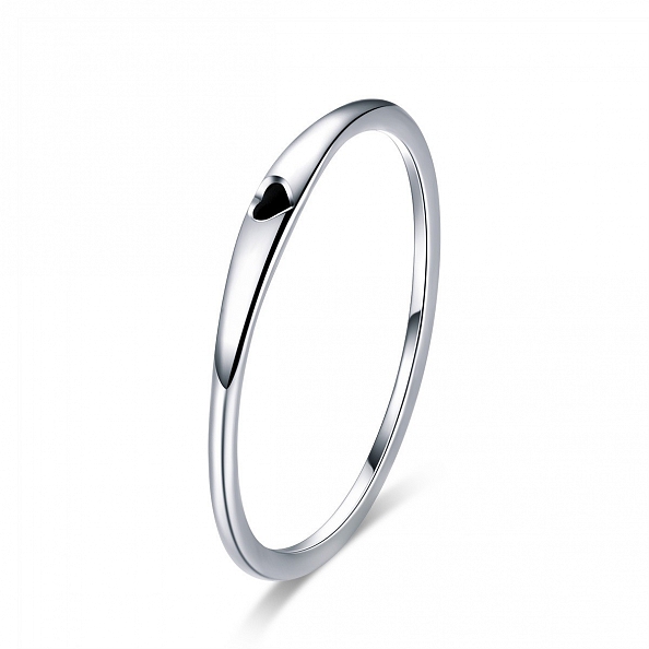 Minimalist Heart Couple Ring PWB447