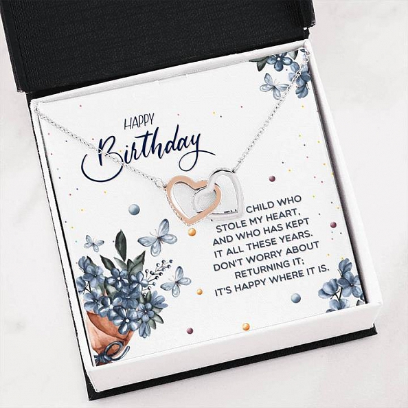 Parent to Child - Stole My Heart Interlocking Heart Necklace PWB228