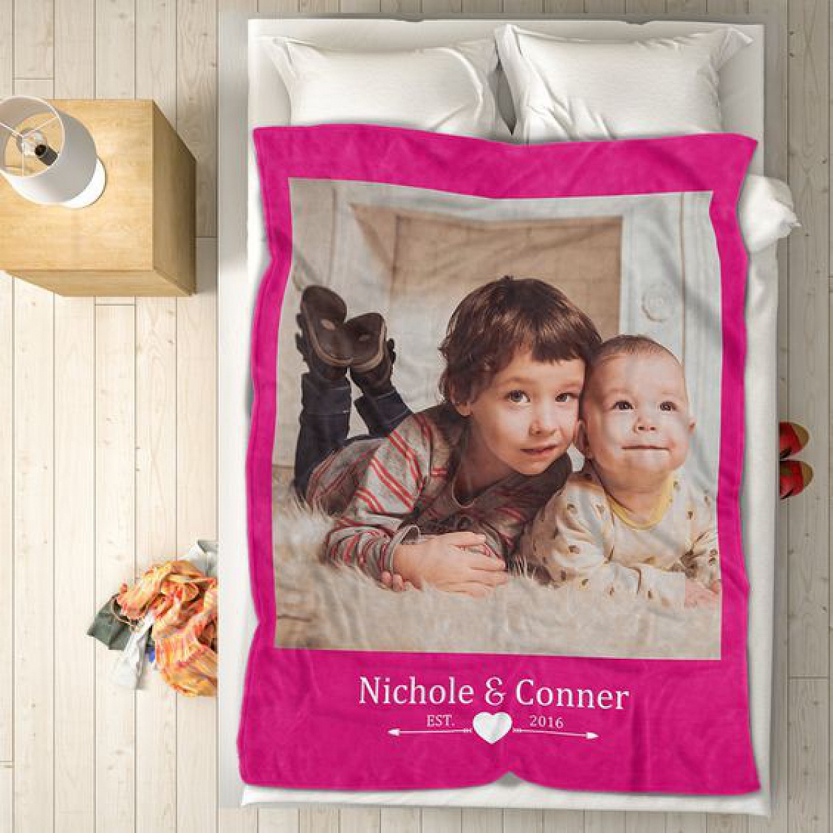 Custom Baby Photo Blanket Christmas PW143 - Personalized Gift - PromiseIn