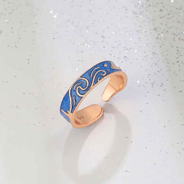 Van Gogh's Stars Couple Ring PWB476