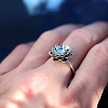 Moonstone Lotus Ring PWB310