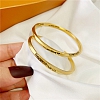 Never Give Up Gold Cuff Bracelet PWB383