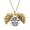 A True Friendship Is A Journey Without An End Sunflower Necklace PWB037