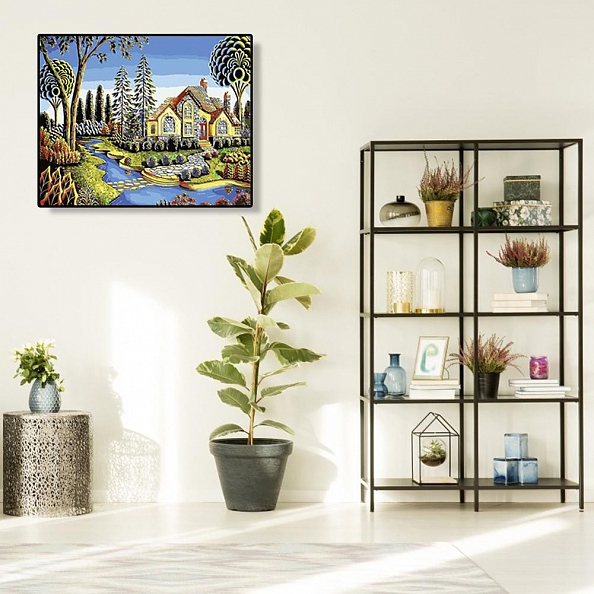 Diy Paint by Number Kits- Cottage PW649