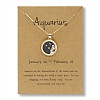 12 Constellation Zodiac Necklace PWB117