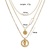 Head coin multi-layer necklace PWB183