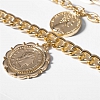 Coin and Portrait Multilayer Necklace PW978
