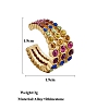 Multilayer C Shape Earrings PWB110