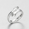 Adjustable S925 Sterling Silver Hug Ring PWB235