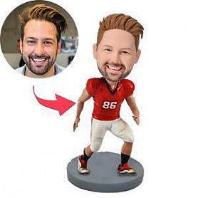 Male Football Player Premium Figure Custom Bobblehead PW424