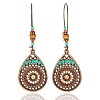 Vintage Boho India Ethnic Water Drip Hanging Dangle Drop Earrings PWB090