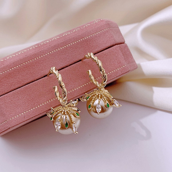 Elegant Ball Shape Drop Earrings PWB262