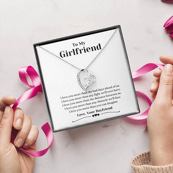 To My Girlfriend - I’ll Always Love You - Necklace PWB358