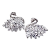 Crystal Swan Earrings PWB538