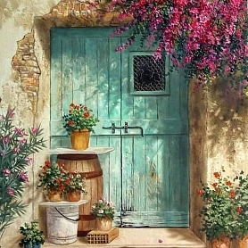 Landscape Door Paint By Numbers Kits PW119