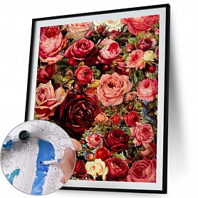 DIY Paint By Numbers Kit(40x50cm) Bloom Flowers-PW759