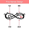 Personalized Infinity Name Necklace Sterling Silver PW906