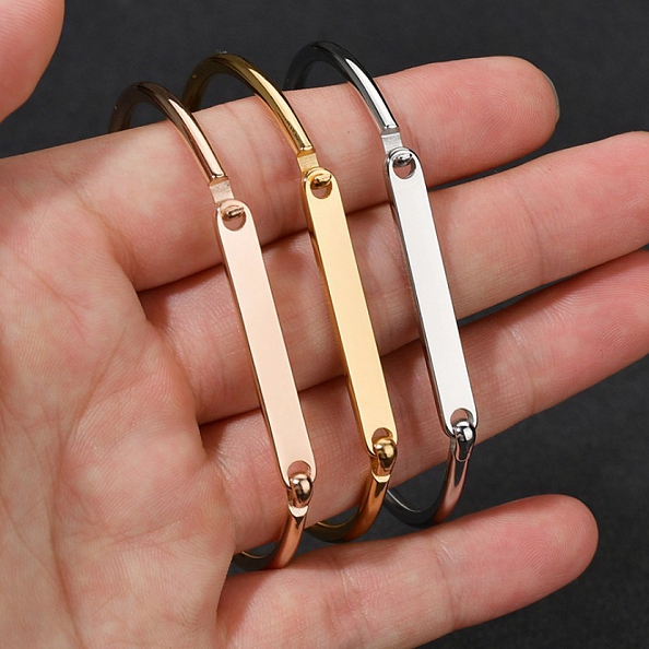 Custom name cuff bracelet PW899