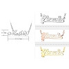 Silver Script Name Necklace PW056