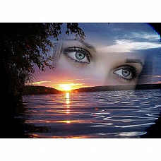 Full Round Drill Diamond Painting - Eyes Sea PW712